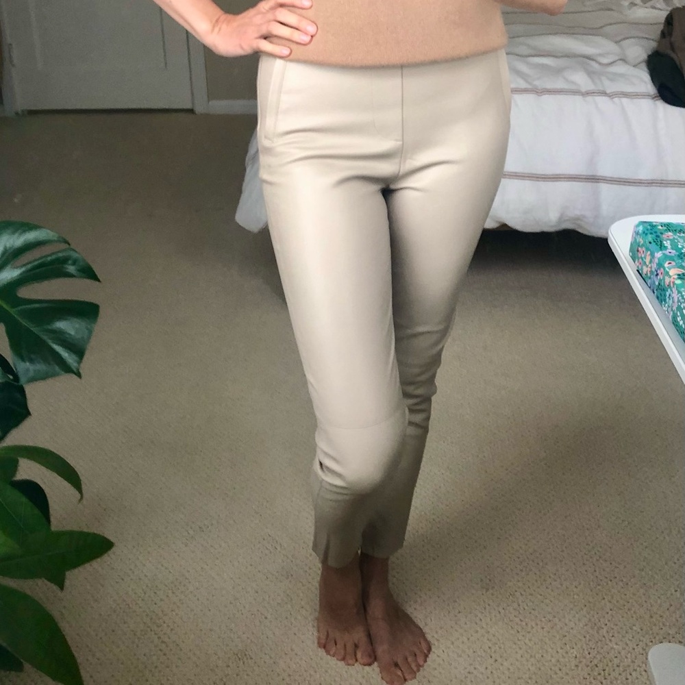 Vegan leather leggings